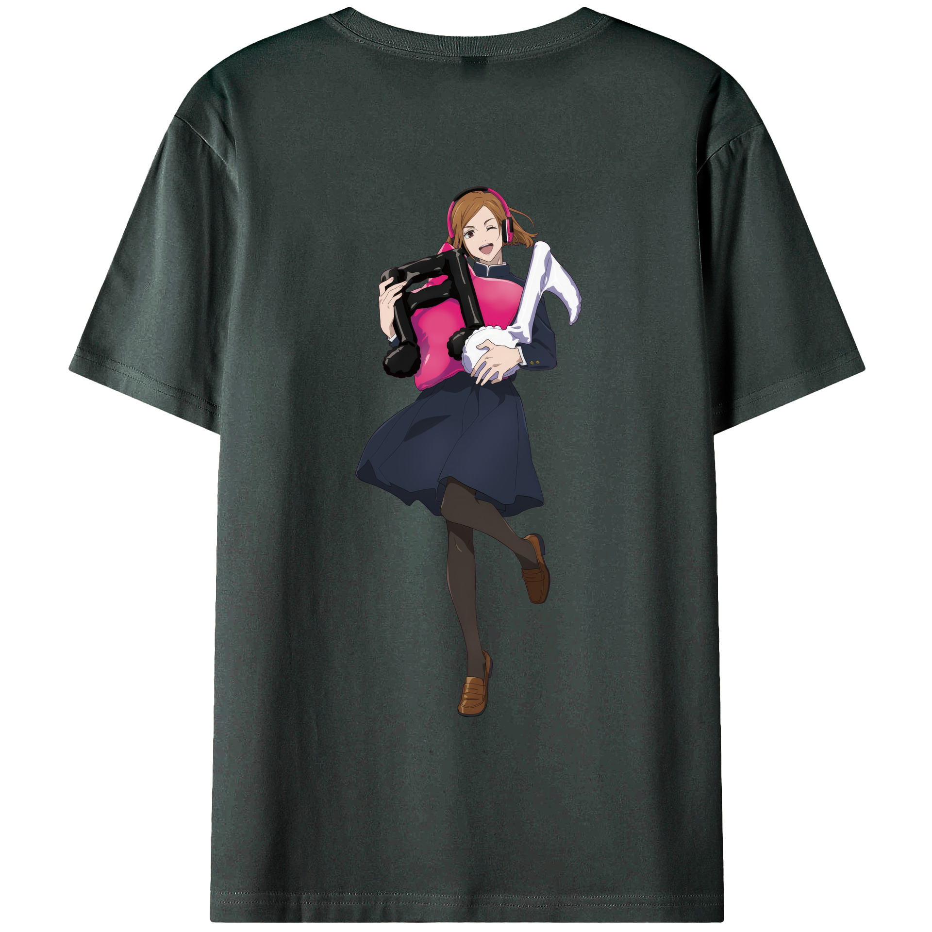 （画像用） 呪術廻戦 Jujutsu Kaisen 綿100％ メンズ半袖Tシャツ（バックプリント） 通気性
